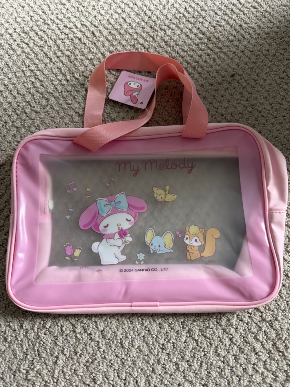 Sanrio My Melody Pink Clear-Window Tote
